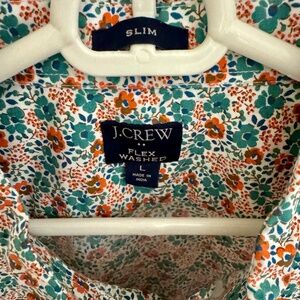 J. Crew Slim Fit Summer Floral Short-Sleeve Shirt